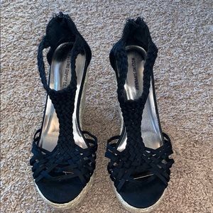 Mossimo Black Wedge Sandals